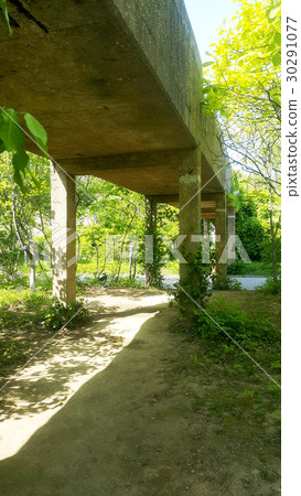 Summer seen from under water channel (vertical) Summer seen from under water channel (vertical) 30291077