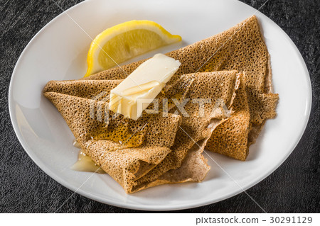 Buckwheat flour crepe gullette galette French food Buckwheat flour crepe gullette galette French food 30291129