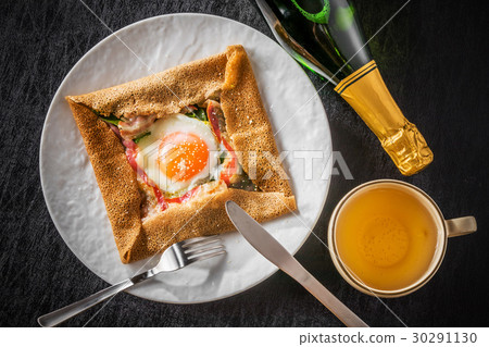 Buckwheat flour crepe gullette galette French food Buckwheat flour crepe gullette galette French food 30291130
