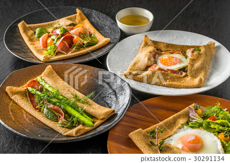 蕎麥麵粉縐gullette galette法國食物 30291134