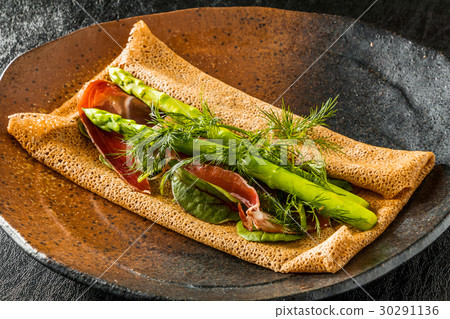 蕎麥麵粉縐gullette galette法國食物 30291136