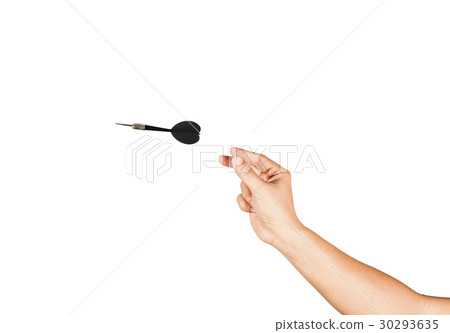 The gesture is darts to the target. The gesture is darts to the target. 30293635