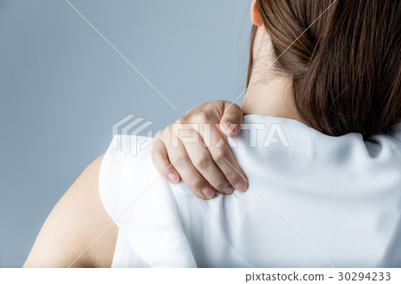 A woman with stiff shoulders A woman with stiff shoulders 30294233