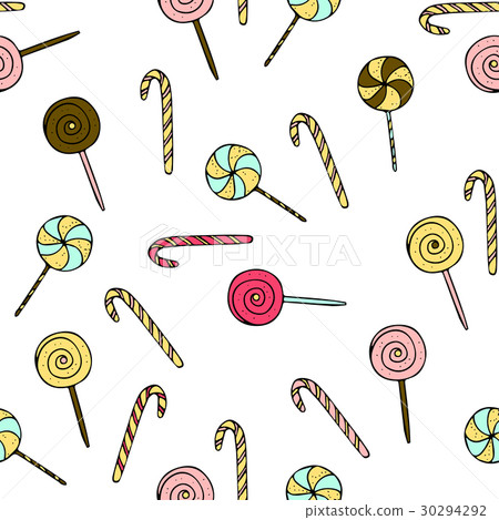 Seamless vector pattern with doodle hand drawn 30294292