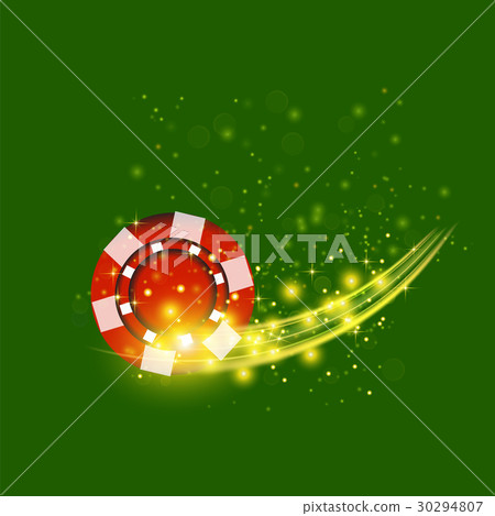 Gambling Plastic Colored Red Chip 30294807
