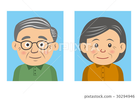 面部照片老人 30294946