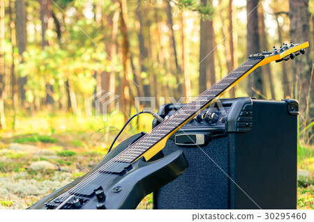 Electric guitar with combo amp 30295460