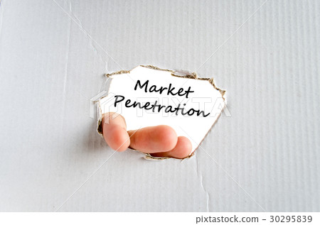 Market penetration text concept Market penetration text concept 30295839