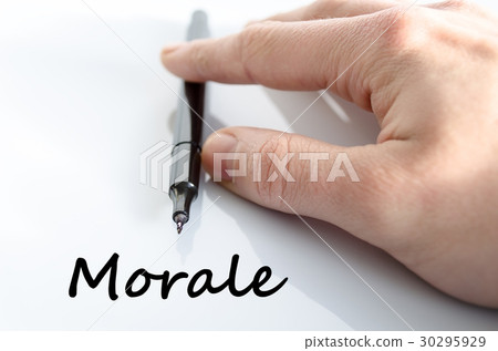 Morale text concept Morale text concept 30295929