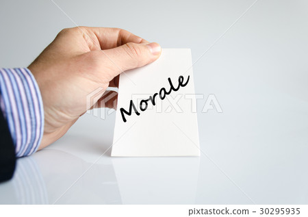 Morale text concept Morale text concept 30295935