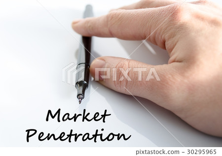 Market penetration text concept Market penetration text concept 30295965