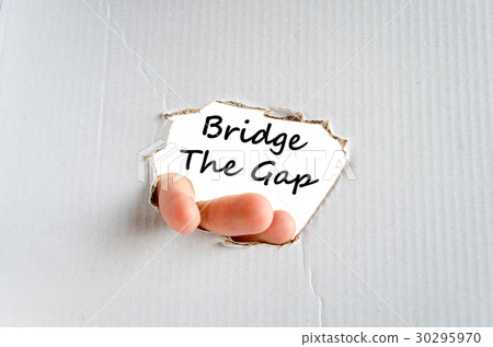Bridge the gap text concept Bridge the gap text concept 30295970