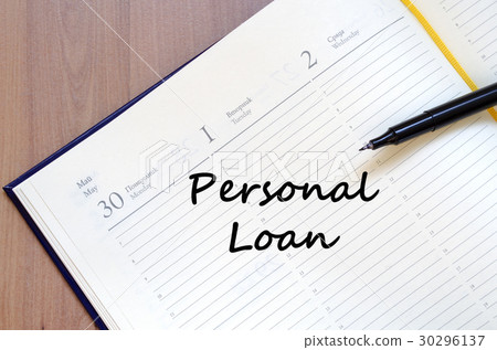 Personal loan write on notebook 30296137