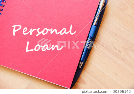 Personal loan write on notebook 30296143