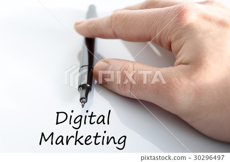 Digital marketing text concept Digital marketing text concept 30296497