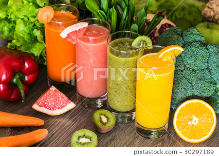 Detox diet. Healthy eating. Different colorful 30297189