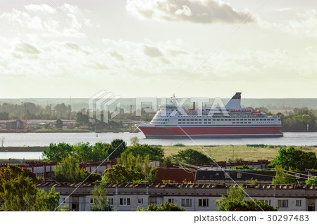 Red cruise ship Red cruise ship 30297483