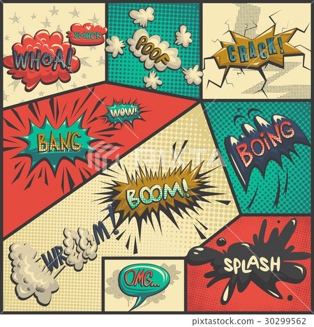 Vector set of comics icons Vector set of comics icons 30299562