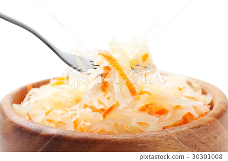 cabbage salad and fork 30301008