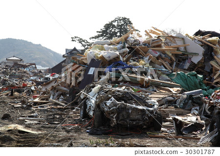 East Japan great earthquake disaster, tsunami damage East Japan great earthquake disaster, tsunami damage 30301787