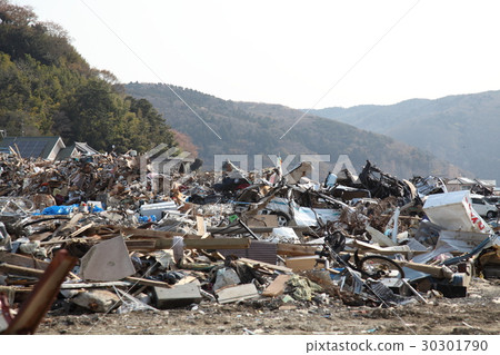 East Japan great earthquake disaster, tsunami damage East Japan great earthquake disaster, tsunami damage 30301790