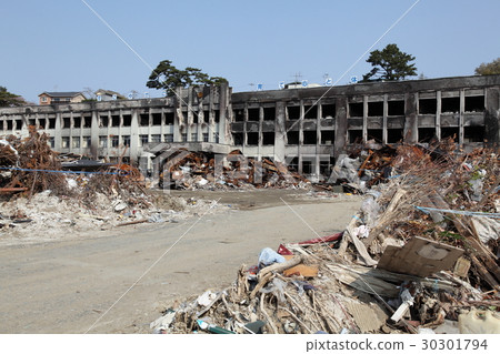 East Japan great earthquake disaster, tsunami damage 30301794