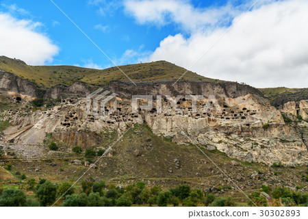 View of Vardzia cave monastery. Georgia View of Vardzia cave monastery. Georgia 30302893