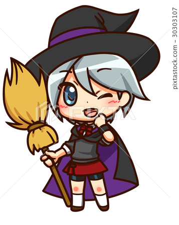 Magical school student _ black uniform _ shortcut Magical school student _ black uniform _ shortcut 30303107