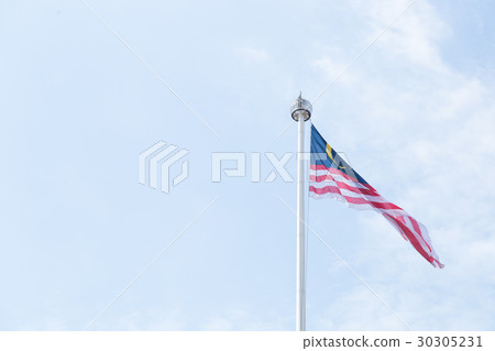 Malaysia flag in sky Malaysia flag in sky 30305231