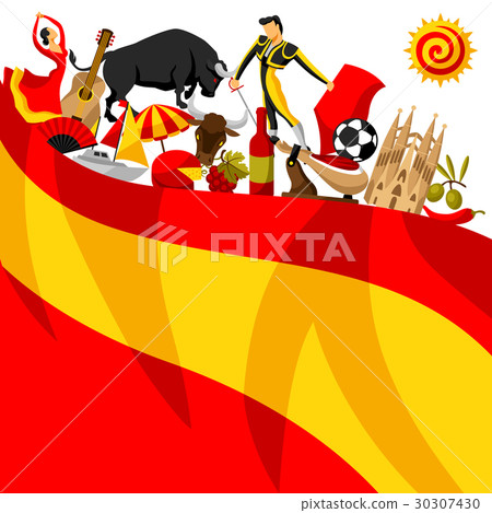 Spain background design. Spanish traditional 30307430