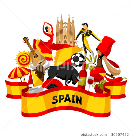 Spain background design. Spanish traditional 30307432