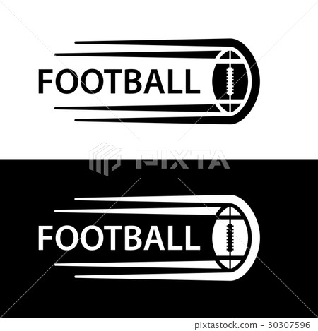 american football ball motion line symbol american football ball motion line symbol 30307596