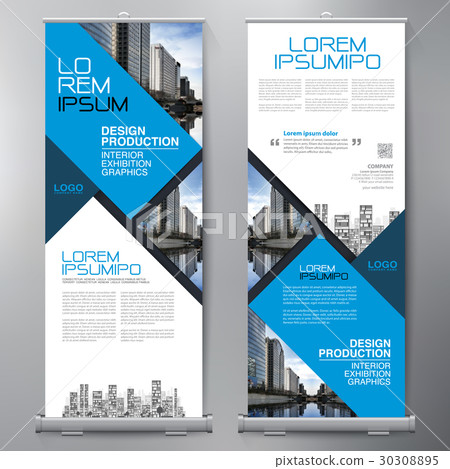 Business Roll Up. Standee Design. Banner Template. 30308895