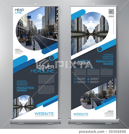 Business Roll Up. Standee Design. Banner Template. 30308898