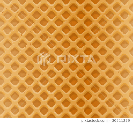 Vector seamless pattern delicious waffles Vector seamless pattern delicious waffles 30311239