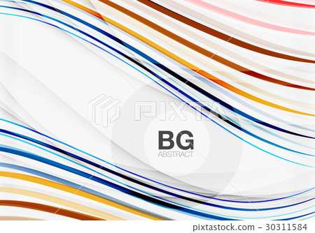 Colorful vector stripes on grey Colorful vector stripes on grey 30311584