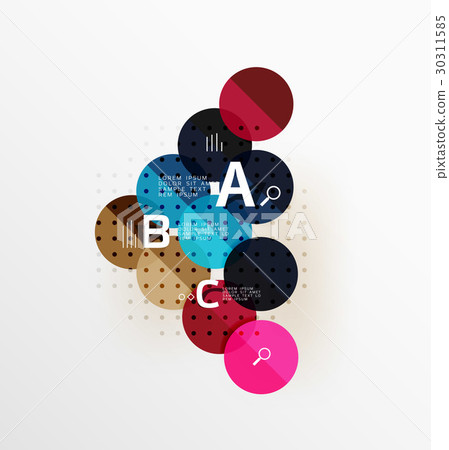 Circle modern geometry infographic background Circle modern geometry infographic background 30311585