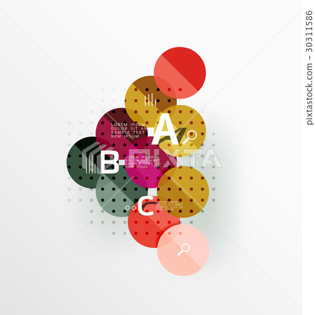 Circle modern geometry infographic background Circle modern geometry infographic background 30311586