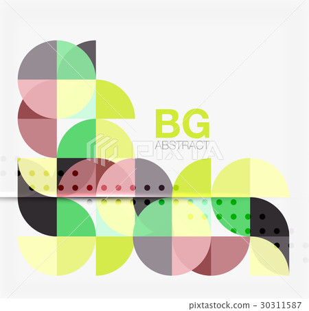 Minimalistic circle composition background Minimalistic circle composition background 30311587