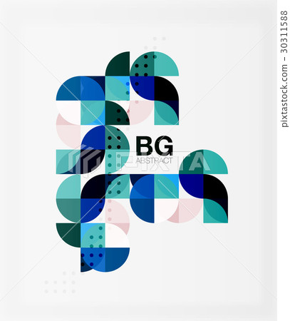 Modern elegant geometric circles abstract Modern elegant geometric circles abstract 30311588