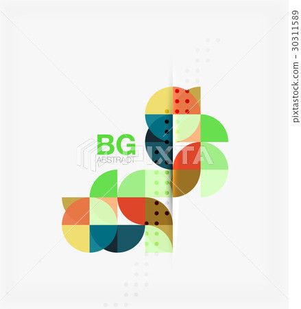 Minimalistic circle composition background 30311589