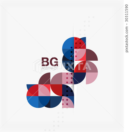 Minimalistic circle composition background Minimalistic circle composition background 30311590
