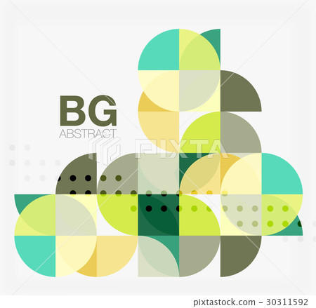 Modern elegant geometric circles abstract Modern elegant geometric circles abstract 30311592