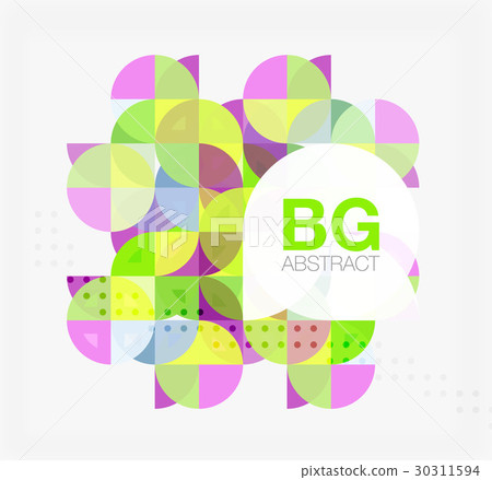 Colorful circles modern abstract composition with Colorful circles modern abstract composition with 30311594