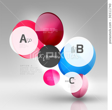 Circle banner template 30311740