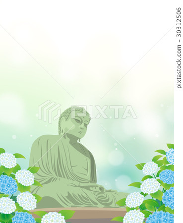 大佛和繡球花 大佛和繡球花 30312506