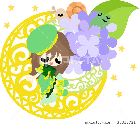 睡覺俏麗的女孩和八仙花屬的對象 睡覺俏麗的女孩和八仙花屬的對象 30312721