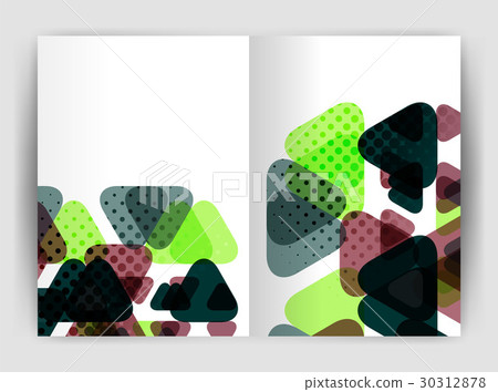 Vector triangle business annual report cover print Vector triangle business annual report cover print 30312878