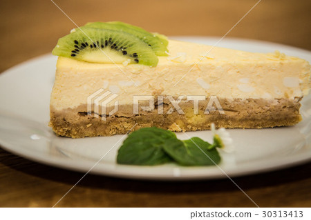 Delicious sweet baked cake with fruit Delicious sweet baked cake with fruit 30313413