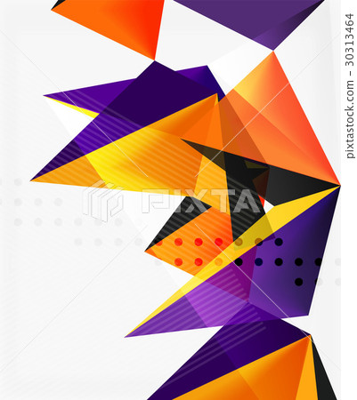 3d triangles geometric vector 30313464